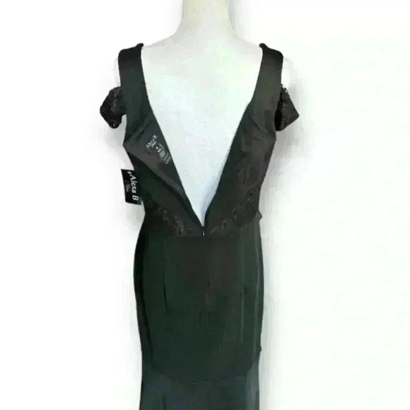 Alexa B Nite Women’s Black Mermaid Style Dress Size 14W NWT - Picture 6 of 6